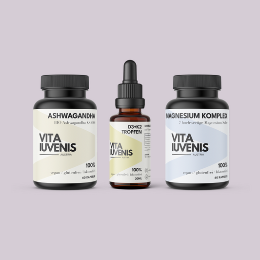 Ashwagandha, D3 K2 und Magnesium 7-Komplex